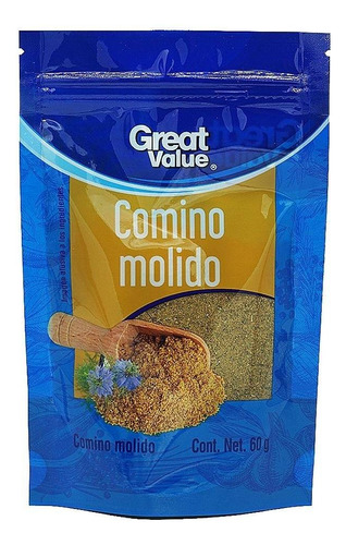 2 Pza Comino Great Value Molido 60 G