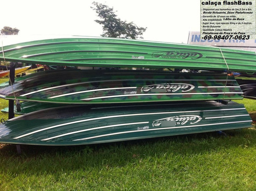 Barco De Alumínio Calaça Mod Flash Bass 600 De 6 Metros