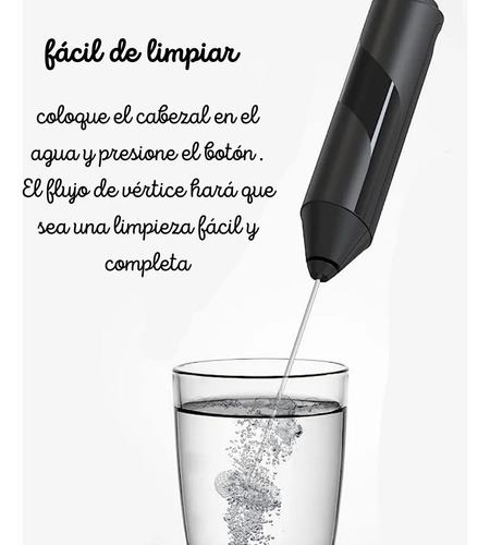 Espumador Batidor Mesclador De Leche Cafe Electrico Crema Blanco
