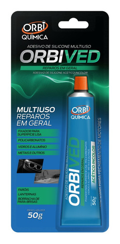 Cola Silicone Transparente Uso Geral Orbived 50g