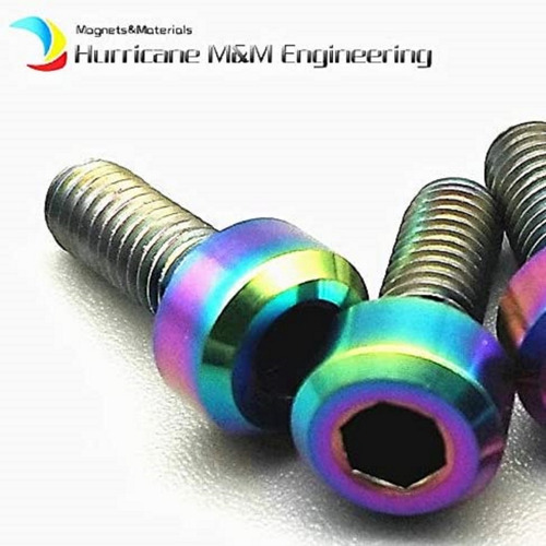 Imagen 4 de 6 de Tornillo Bicicleta Titanio Cilindro M3 X9 Mm Ti Hexagonal