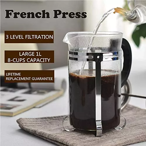 350 600 1000 ml Cafetera Manual francesa Prensas Pot Cafetera de filtro  percolador Pot Cafetera Expreso herramienta para el té taza del filtro