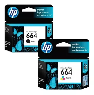 Cartucho Hp 664 Negro + Color Combo 2675 2135 3635 3775 4675