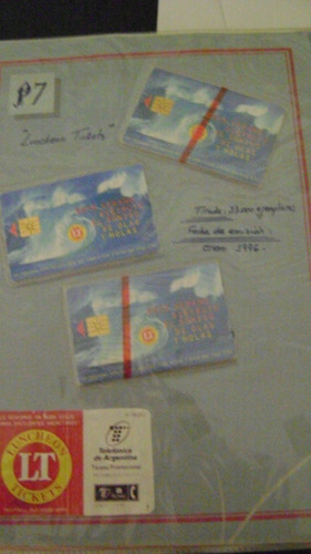 Tarjeta Telefonica De Argentina P.7 Luncheon Ticket Nva Gp1 (Usado)