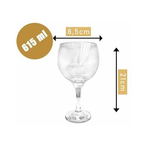 Imagen 2 de 2 de Copa Degustación Royal 615 Ml Nadir Vidrio Resistente