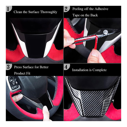 Juiveel Car Dash Cover Panel De Instrumentos Molduras De Con