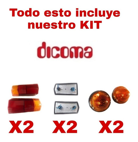 Faros Citroen 3cv Kit (2 Traseros / 2 Delanteros)