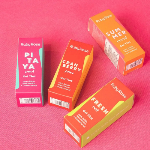 Gel Tinta De Labios Ruby Rose Color Fresh Red Hb-555/1 Color Pitaya