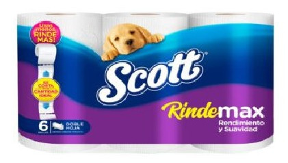 Papel Higienico Scott Rindemax 6*25mt (8 Pack)-super