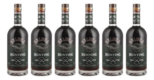 Pack De 6 Licor Beluga Hunting Herbal Bitter 700 Ml