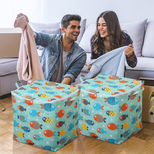 Bolsa De Armazenamento De Edredão De Roupas Não Tecidas, Arm