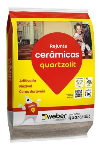 Rejunte Aditivado Flexível Branco 1kg Quatzolit