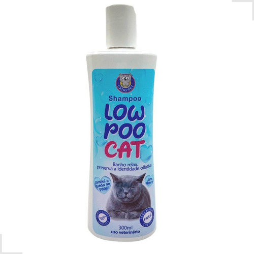 Shampoo E Condicionador Para Gatos Loo Pow Cat Sem Cheiro