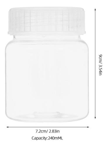 Botellas De Boca Ancha De 5 Piezas Para Uso En Laboratorio,