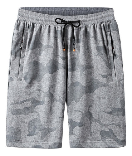 Shorts De Cintura Elástica 95% Algodón Camuflaje Hombre