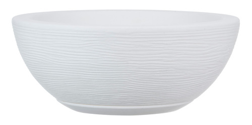 Imagen 8 de 8 de Maceta Plástico Bowl Premium 30x13 Cm Simil Piedra + Plato