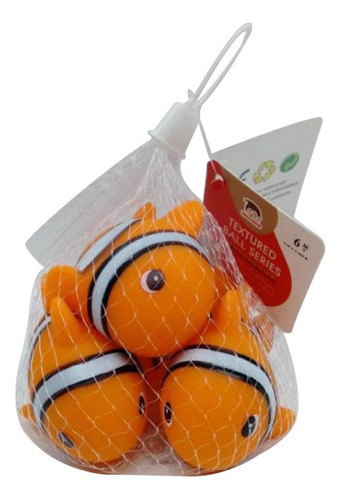 Chifles De Baño Pez Payaso X4 Animales Para Agua Juguete