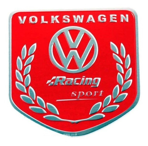 Emblema Volkswagen Racing - Vw Jetta Golf Gol Fox Fusca Up