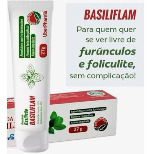 Kit 4 Pomada De Basilicão 27g - Uberpharma