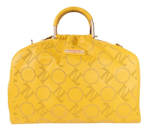 Doctor Bag Nicole Lee Estampado Nl Ss22 Color Amarillo