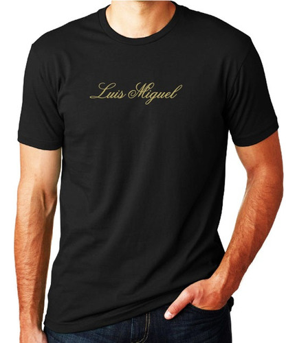 Remera Luis Miguel - Algodon Premium Negro