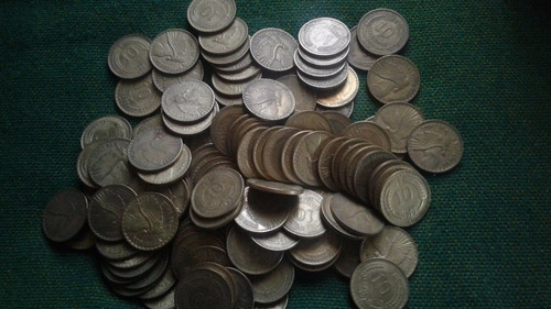 Chile Lote De 300 Monedas 10 Centésimos De Escudo