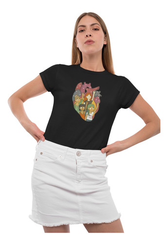 Playera Movimiento Feminista 8m Corazón Animado