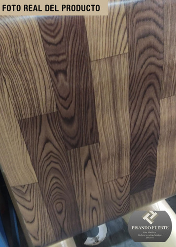Imagen 3 de 7 de Piso Vinílico Rollo Símil Madera Gris Y Marrón