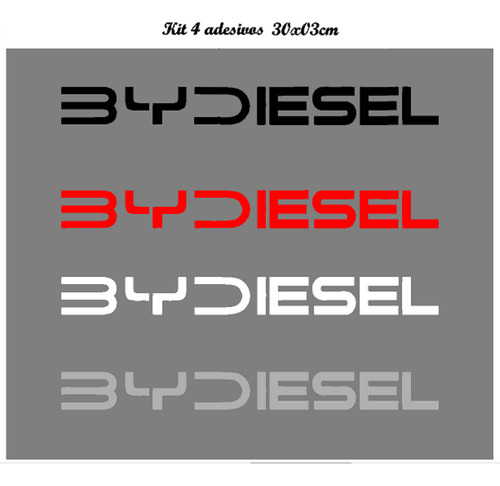 Adesivo Bydiesel Caminhonete 4x4 Carro Troller Jeep Top
