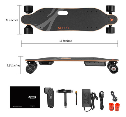 Meepo V3s V5 V5er Envy Patineta Eléctrica 29 Mph Mmg