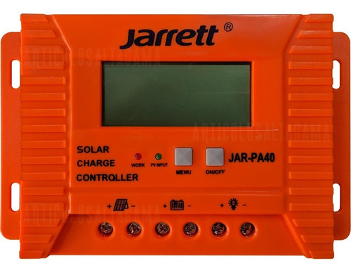 Controlador Regulador De Carga Solar 40a 12/24v Doble Usb