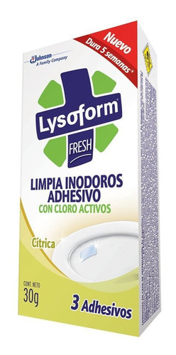 Lysoform Limpia Inodoros Adhesivo X3 Citrica 
