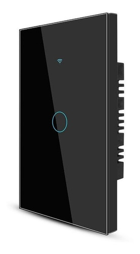Interruptor Smart Touch 1 Botão/tecla Wifi Sem Neutro Preto