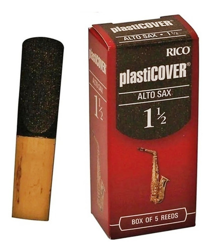 Palheta P/ Sax Alto Plasticover 1.5 Daddario Caixa C/5