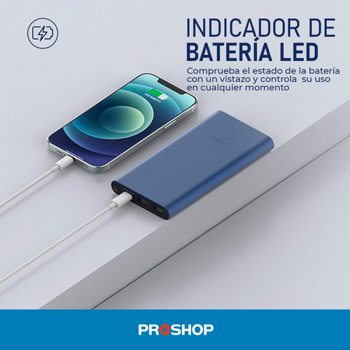 Cargador Portatil Xiaomi Power Bank 10000 Mah Con Doble Usb Color Negro