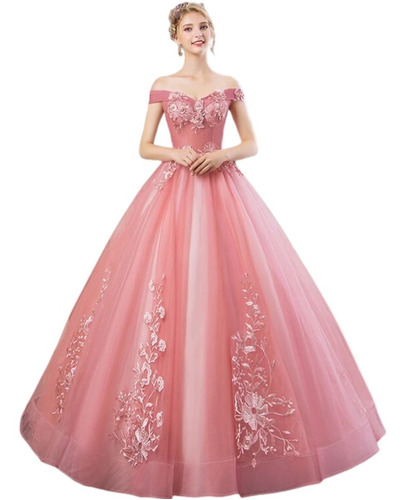 Vestidos De Quinceañera 15 Años Color Rosa Barato 3b | Envío gratis