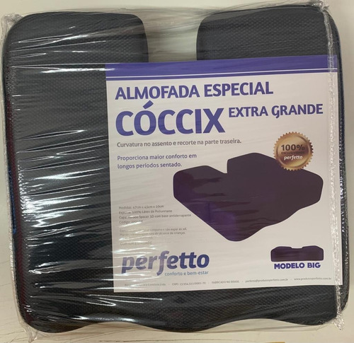 Imagem 1 de 2 de Almofada Especial Cóccix Extra Grande Azul Escuro - Perfetto