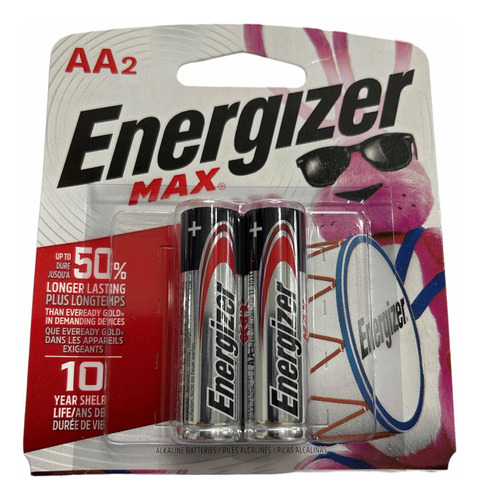 Pilas Batería Energizer Max Aa Alkalinas X2unidades Original