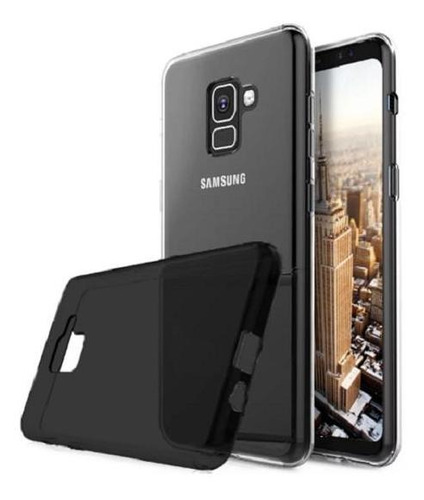 Kit Capa E Película De Vidro Samsung Galaxy A8 A530 2018