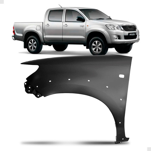 Paralama Hilux Srv/sw4 2012 A 2015 Moldura E Furo Pisca