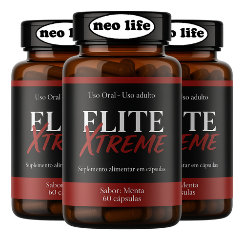 1 Elitextreme 60 Caps Original - Envio Rápido - Loja Oficial Chega Amanha