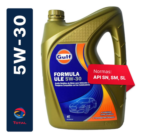 Aceite Sintetico 5w30 Ultrasynth Gdi X 4 Litros Gulf