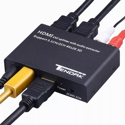 Bifurcador Hdmi 4k Con Extractor De Audio Spdif
