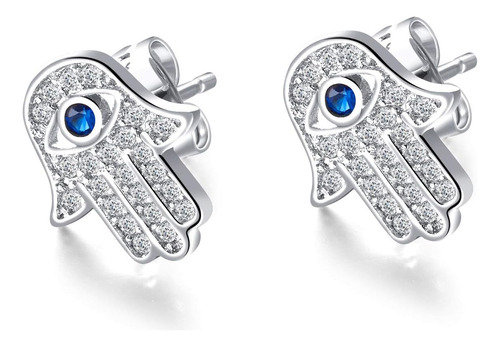 Oidims Evil Eye Hamsa Mano De Fátima Stud Arete Para Mujer O