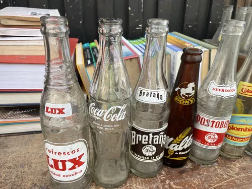 Botella Antigua Gaseosa Pepsi Lux Colombiana Coca Cola (Usado)
