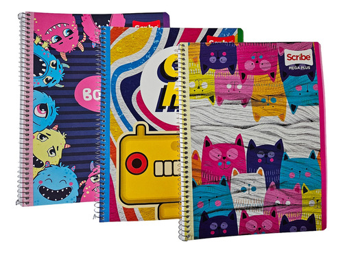 Cuaderno Profesional Mega Plus Scribe Caja 36 Pzas A Escoger