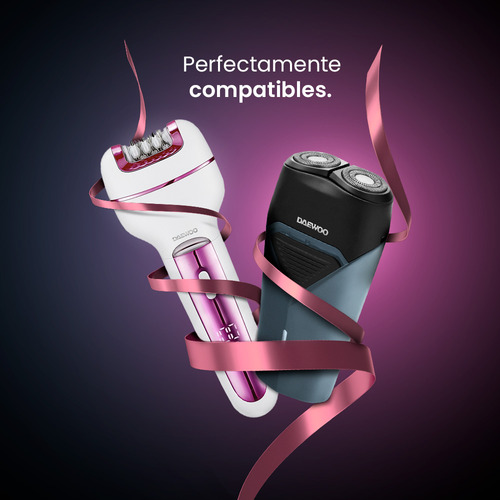 Kit Depiladora Corporal Inalámbrica Recargable 3 En 1 Dw-dgs2 + Rasuradora Eléctrica Recargable Portátil Usb 2 Cabezales Dw-rs1