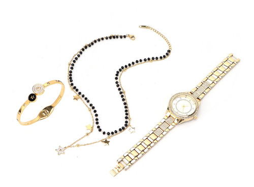 Conjunto De Joyas Para Mujer, Reloj, Pulsera Y Collar Para E