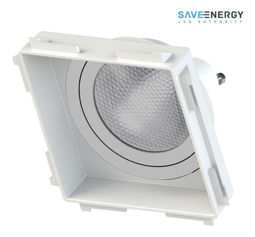 Embutido No Frame Par20 Quadrado Recuado Save Energy Cor Branco 110V/220V