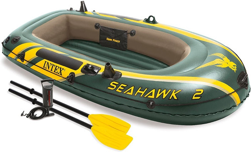 Lancha Inflable Con Bomba Y Remos Intex Seahawk 2 